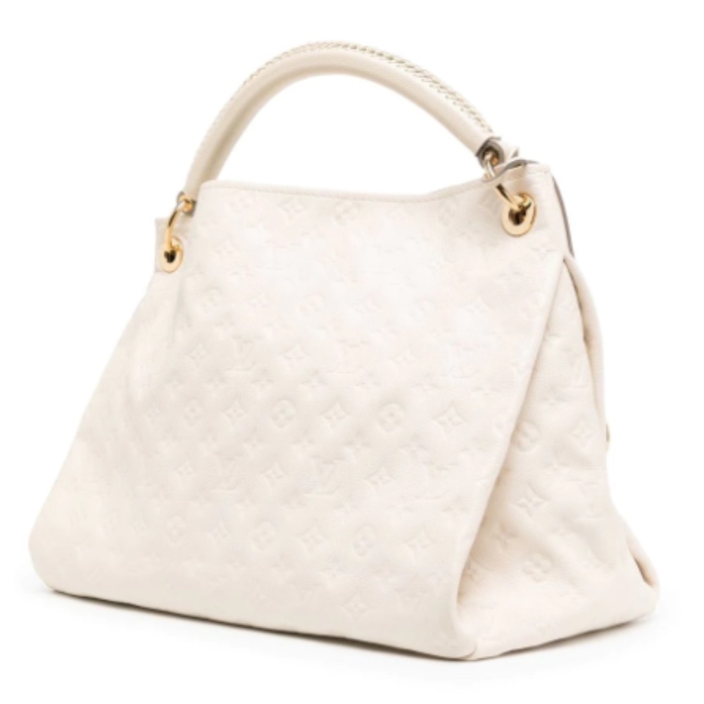 Louis Vuitton Artsy MM Hobo Bag, Ivory White